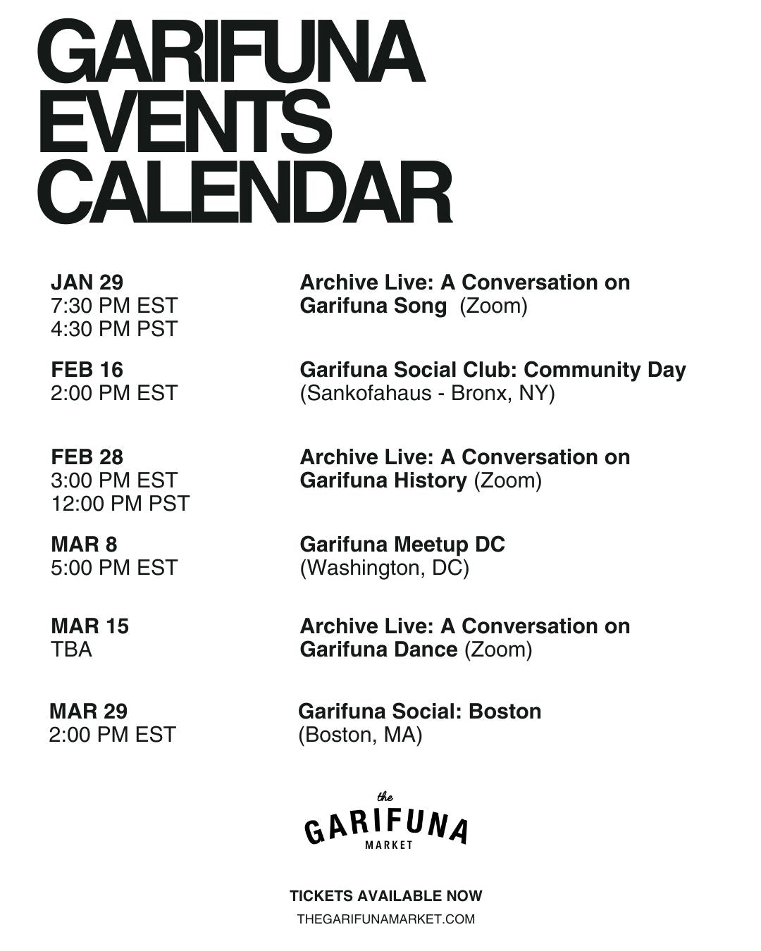 Event Calendar Released: Jan-Mar 2026